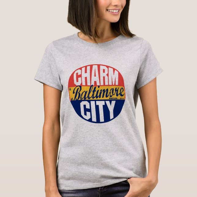 Baltimore Vintage Label T-Shirt (Front)
