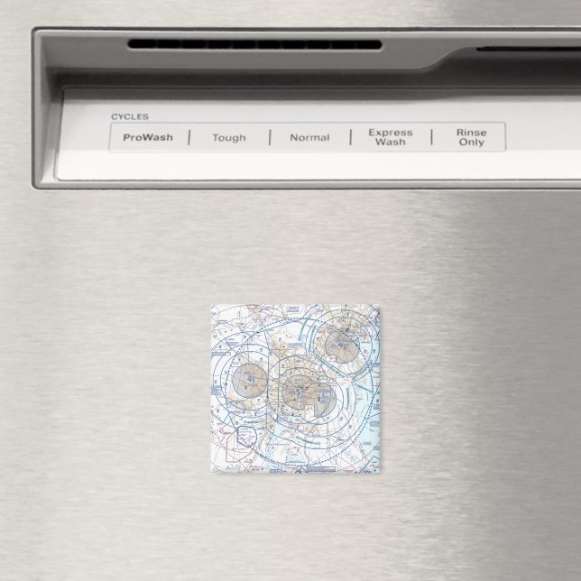 Baltimore Washington Flyway Chart Magnet (In Situ (Dishwasher))