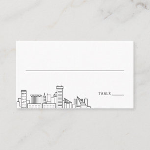 Baltimore Wedding   Place Cards Front and Back