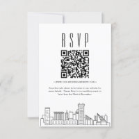 Baltimore Wedding QR code RSVP
