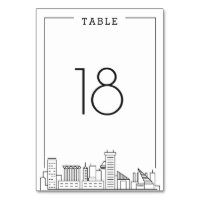 Baltimore Wedding | Table Number