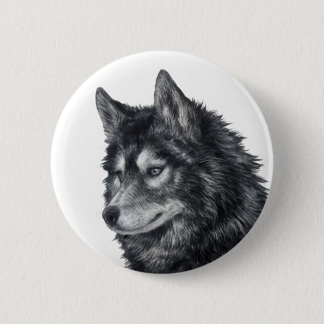 Balto Dog 2 Inch Round Button (Front)
