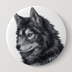 Balto Dog 4 Inch Round Button