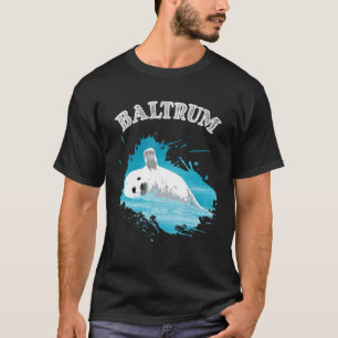 Baltrum North Sea Island With Seal Seal Seal In Th T-Shirt