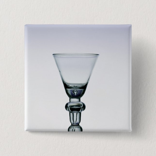 Baluster stem goblet, c.1700-20 2 inch square button (Front)