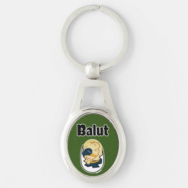 Balut egg duck embryo egg protein Filipino Keychain (Front)