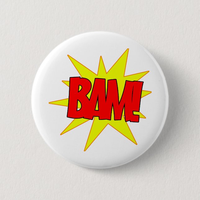 Bam! 2 Inch Round Button (Front)