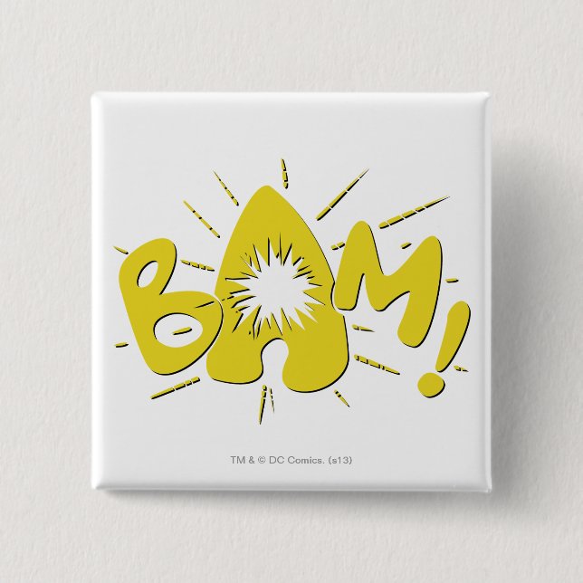 BAM! 2 INCH SQUARE BUTTON (Front)