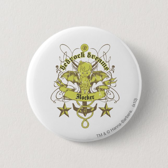 Bam Bam  Bedrock Dreams 2 Inch Round Button (Front)
