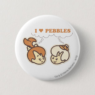 Bam Bam loves PEBBLES™ 2 Inch Round Button
