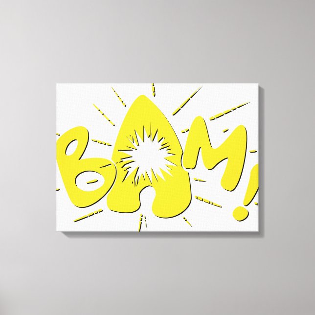BAM! CANVAS PRINT (Front)