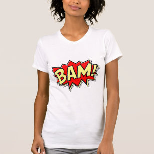 BAM COMICBOOK SOUNDS ACTIONS LOUD COMICS CARTOONS  T-Shirt