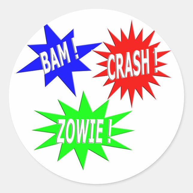 Bam Crash Zowie Sticker (Front)