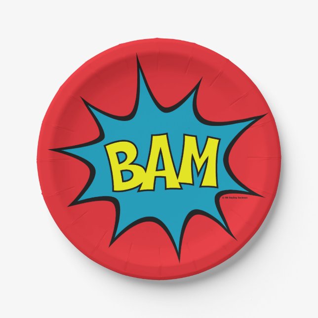 BAM! PAPER PLATE (Front)