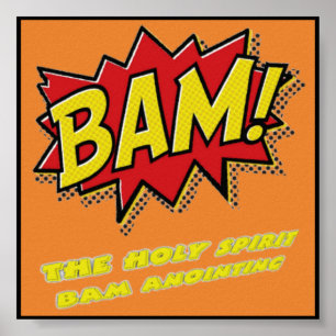 Bam ! Poster de bande dessinée. C'est une bande de