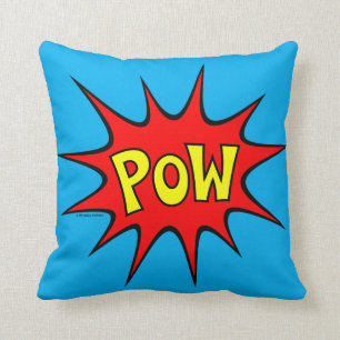Bam! Pow! Throw Pillow