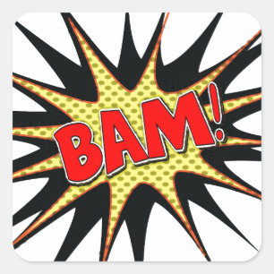 Bam! Square Sticker