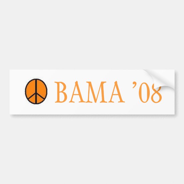 Bama for Obama Bumper Sticker (Front)