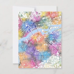 Bamako Mali City Map Postcard