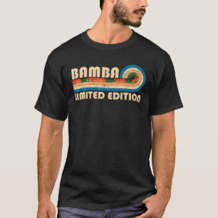 BAMBA Surname Retro Vintage 80s 90s Birthday Reuni T-Shirt