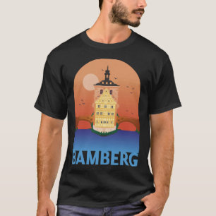 Bamberg Bayern Germany City Skyline Silhouette Out T-Shirt