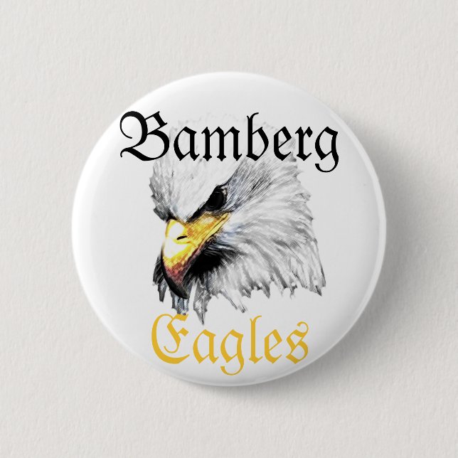 Bamberg Eagles 2 Inch Round Button (Front)