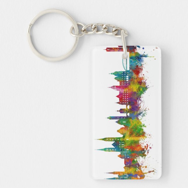 Bamberg Germany Skyline Keychain (Front)