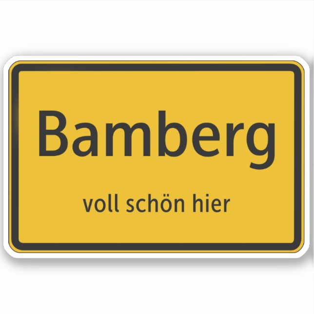 Bamberg Sticker Autosticker (Front)