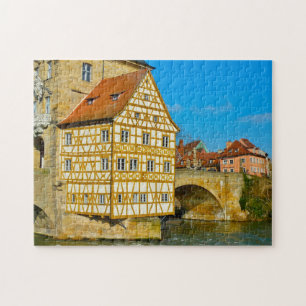 Bamberg Town Hall Fachwerkhaus Germany. Jigsaw Puz Puzzle