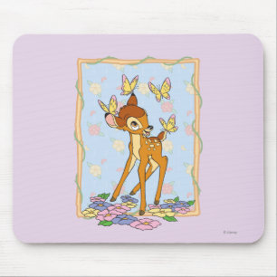 Bambi and Butterflies Mouse Pad