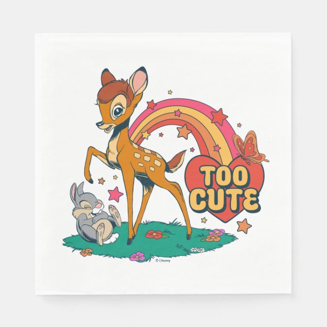 Bambi and Friends | Too Cute Napkin (Front)