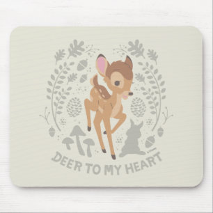 Bambi "Deer To My Heart" Forest Graphic Mouse Pad