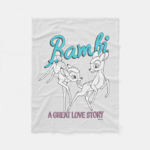 Bambi & Faline "A Great Love Story" Fleece Blanket