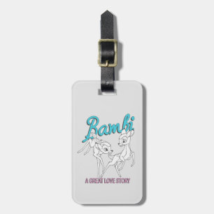 Bambi & Faline "A Great Love Story" Luggage Tag