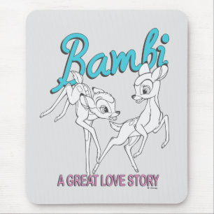 Bambi & Faline "A Great Love Story" Mouse Pad