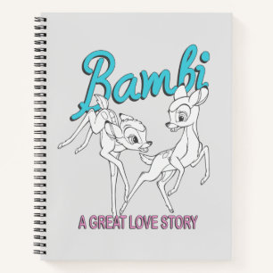 Bambi & Faline "A Great Love Story" Notebook