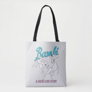 Bambi & Faline "A Great Love Story" Tote Bag