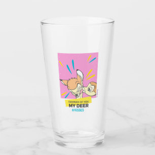 Bambi & Faline "Fawned Of You My Deer" Glass