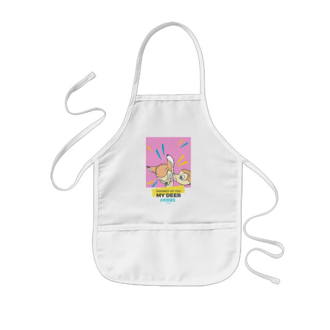 Bambi & Faline "Fawned Of You My Deer" Kids Apron (Front)