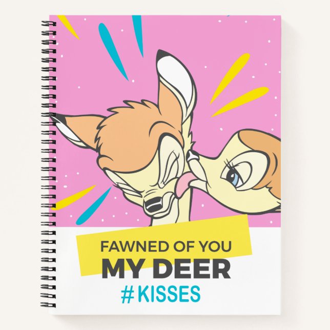 Bambi & Faline "Fawned Of You My Deer" Notebook (Front)