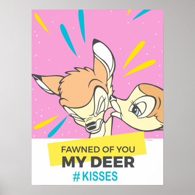 Bambi & Faline "Fawned Of You My Deer" Poster (Front)
