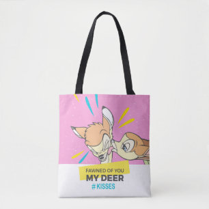 Bambi & Faline "Fawned Of You My Deer" Tote Bag