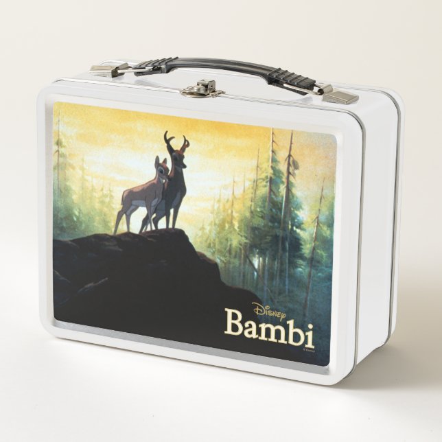 Bambi & Faline On Cliff Metal Lunch Box (Front)