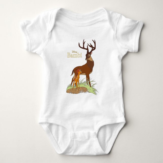 Bambi & Father Baby Bodysuit (Front)