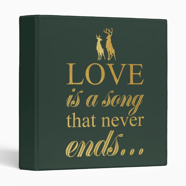 Bambi & Father "Love Is A Song That Never Ends" Binder (Front/Spine)