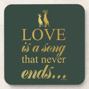 Bambi & Father "Love Is A Song That Never Ends" Coaster