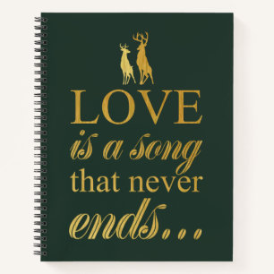 Bambi & Father "Love Is A Song That Never Ends" Notebook