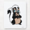 Bambi Flower skunk standing shy