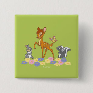 Bambi & Friends 2 Inch Square Button