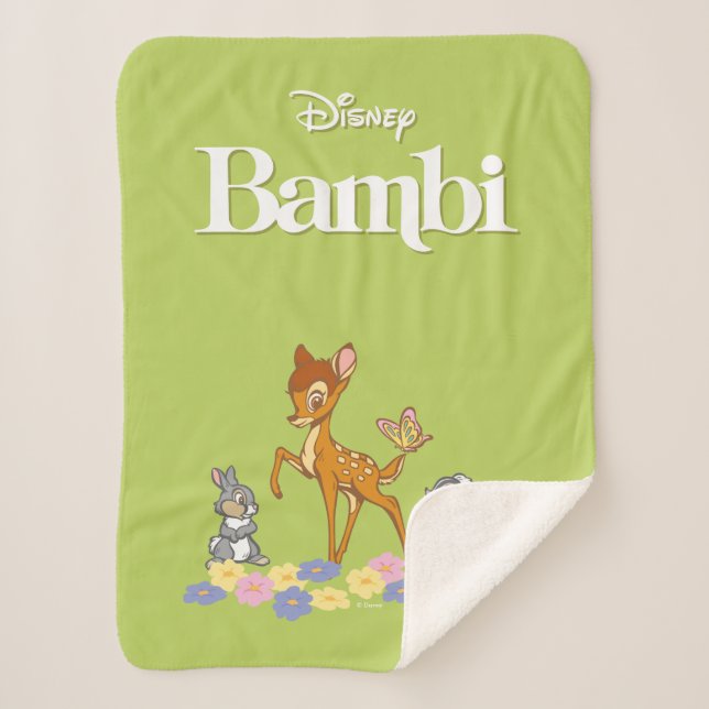 Bambi & Friends Sherpa Blanket (Front)